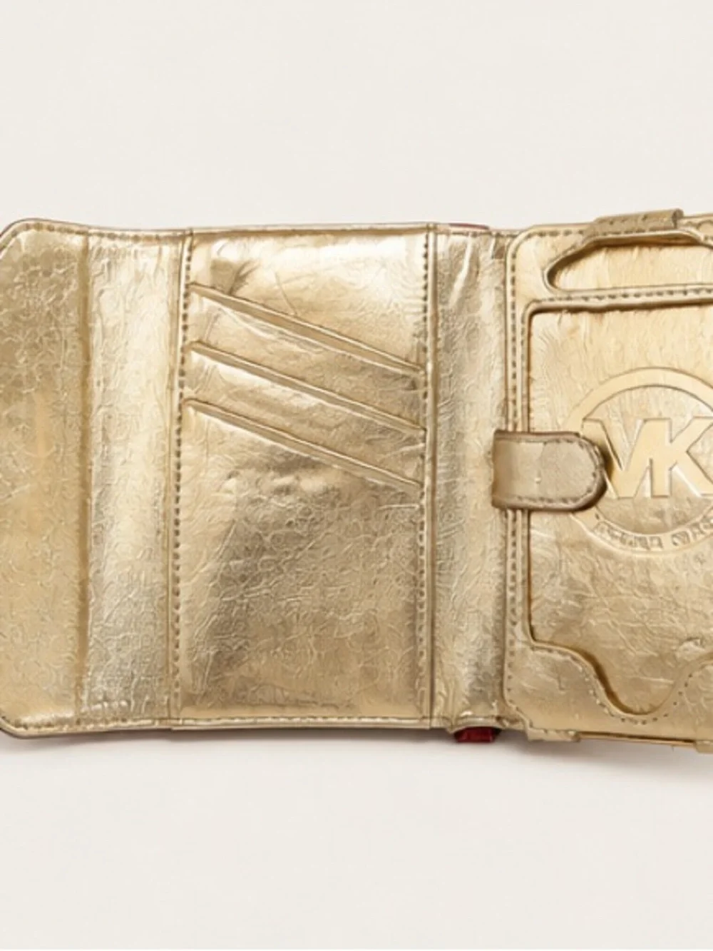 Michael Kors vintage red Jet Set Small Trifold Wallet phone case 2010 - 12